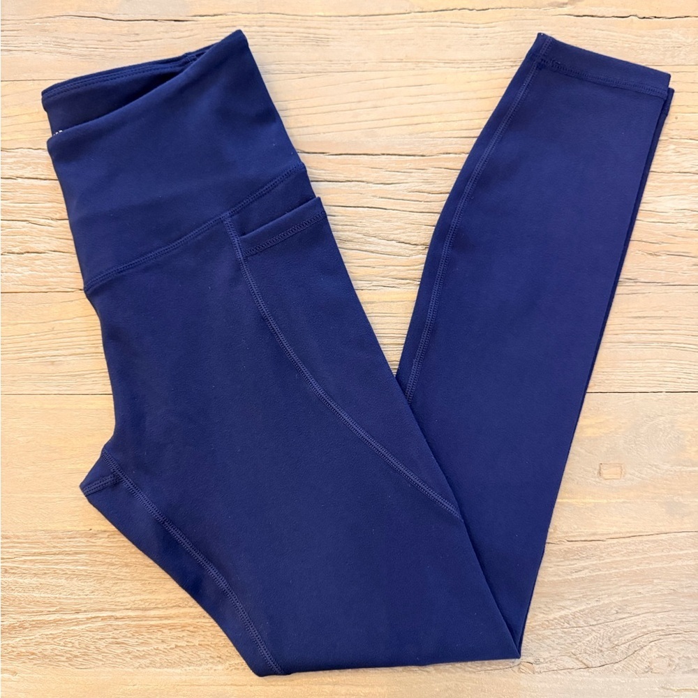 Women’s Navy Blue Leggings with 2 Side Pockets Size-XS NWT